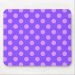 Mousepad Bolinhas de Lilac na periwinkle<br><div class="desc">Bolinhas de Lilac na periwinkle</div>