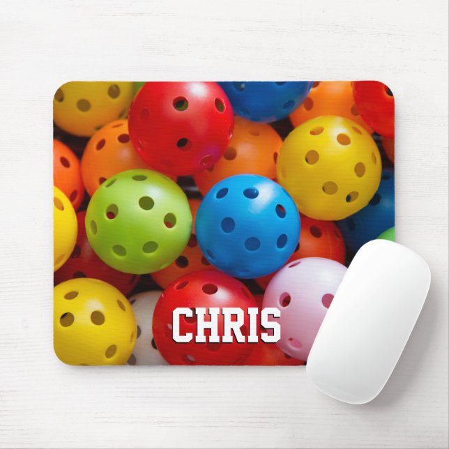 Mousepad Bolinhas de picles coloridas (Com mouse)