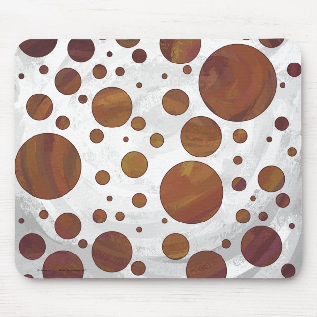 Mousepad Bolinhas de Sujidade de Chocolate Carmel (Frente)