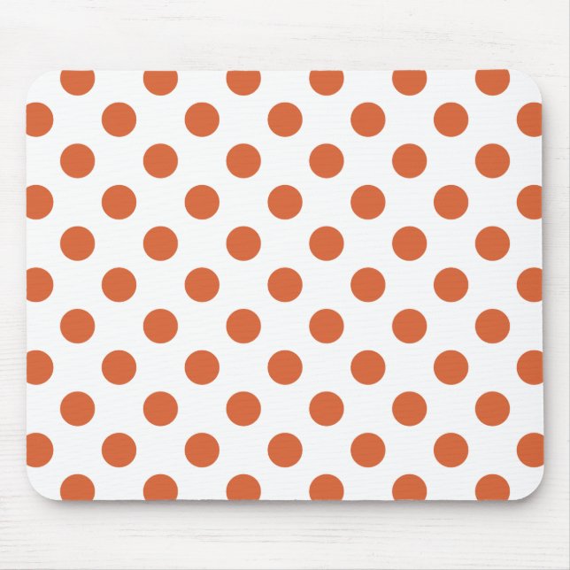 Mousepad Bolinhas laranja queimadas (Frente)