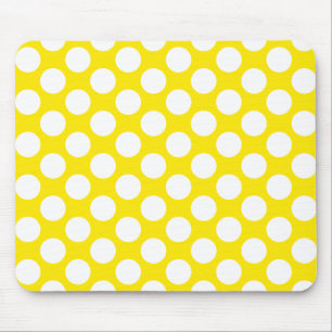 Mousepad Bolinhas no amarelo