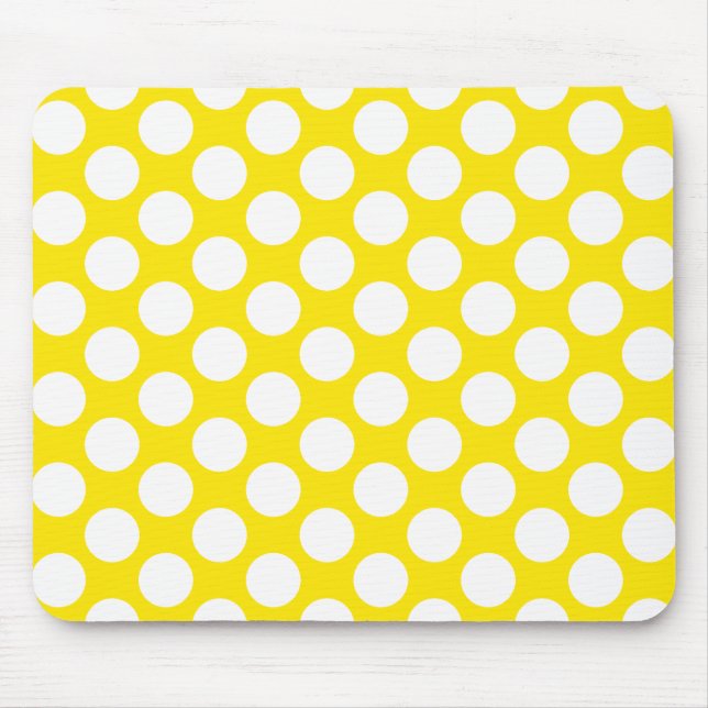 Mousepad Bolinhas no amarelo (Frente)