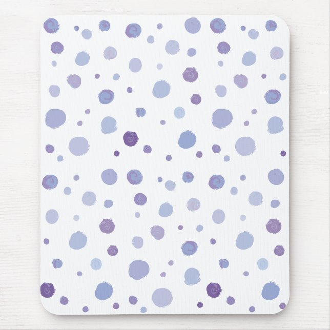 Mousepad bolinhas pintadas à mão (Frente)
