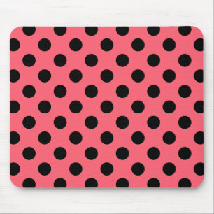 Mousepad Bolinhas pretas no coral