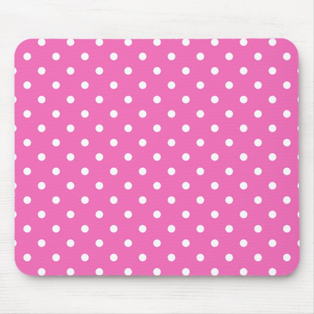 Mousepad bolinhas rosa (Frente)