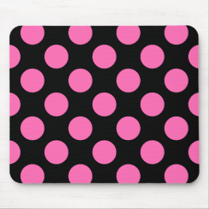 Mousepad Bolinhas Rosa Quente