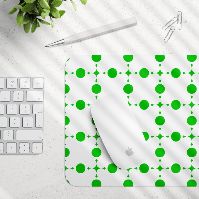 Mousepad Bolinhas verdes, padrão de Bolinhas, pontos, ponto (Criador carregado)