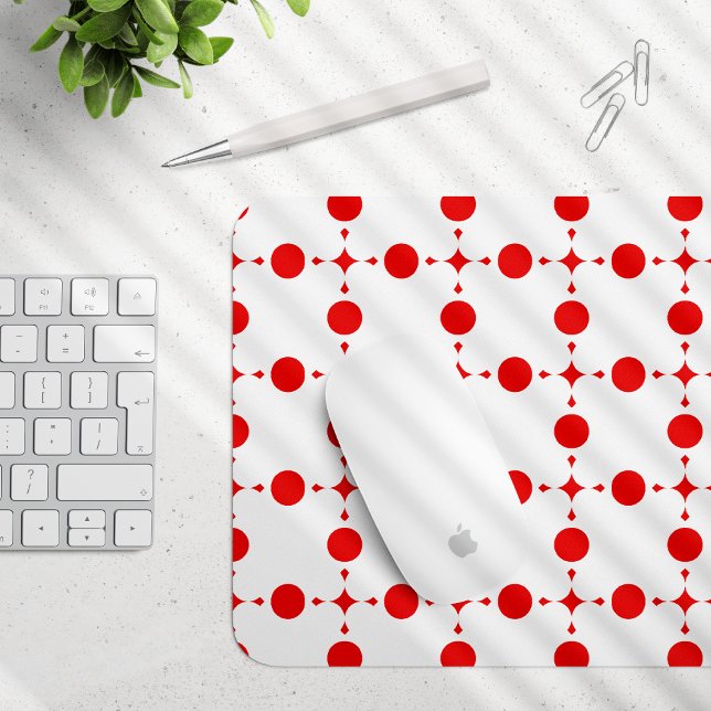 Mousepad Bolinhas Vermelhas, Padrão de Bolinhas, Pontos, Po (Criador carregado)