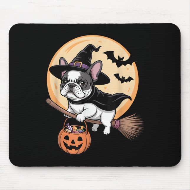 Mousepad Bolinho de Bruxa de Chapéu de Abóbora Pumpkin Figu (Frente)