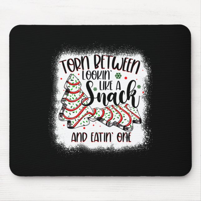 Mousepad Bolo De Árvore De Natal Despedaçado Entre Parecere (Frente)