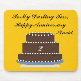 Mousepad Bolo de Casamento de Chocolate