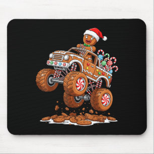 Mousepad Bolo de Gengibre de Caminhão Monstro Natal Diverti