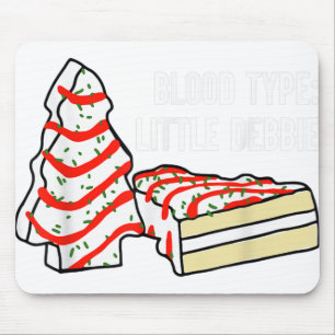 Mousepad Bolo de lanche de árvore de Natal de tipo debbie