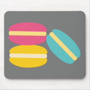 Mousepad Bolos coloridos de macarrão francês
