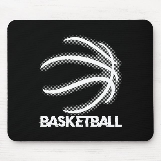 Mousepad Bolsa de Hoop de Bola-De-Bola-De-Bola-De-Basquete  (Frente)