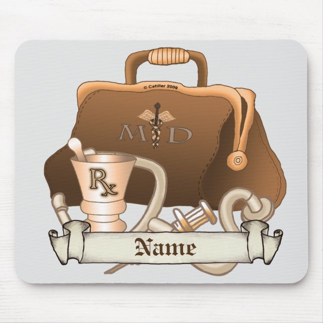 Mousepad Bolsa Médica de Médico (Frente)