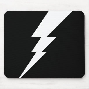 Mousepad Bolt de Relâmpago White Flash