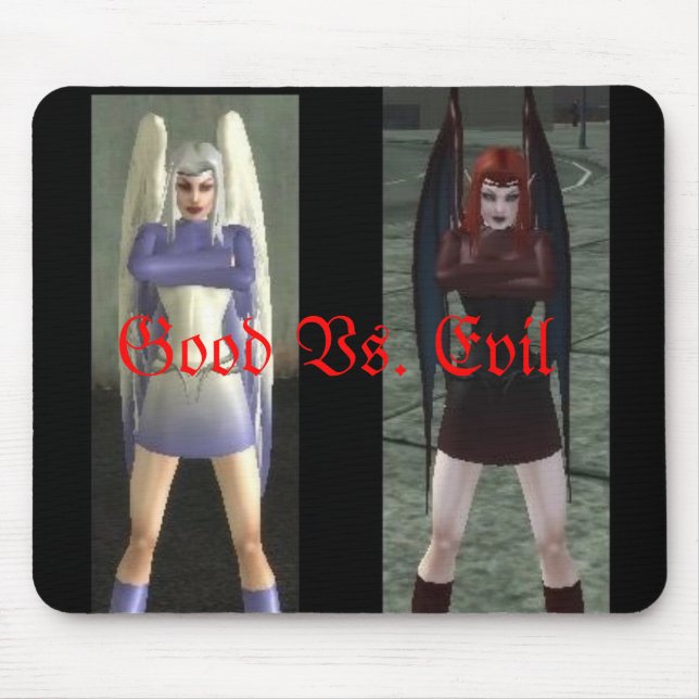 Mousepad Bom contra o mau (Frente)