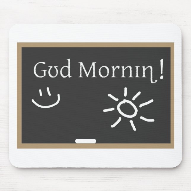 Mousepad Bom dia fonético (Frente)