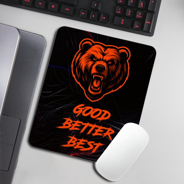 Mousepad Bom Melhor Ótimo Nunca Deixe Descansar (Criador carregado)