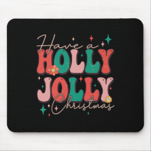 Mousepad Bom Natal Tenha Um Natal Holly Jolly Xmas