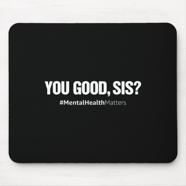 Mousepad Bom Sis Saúde Mental Conselheiro do Cérebro Humano (Frente)