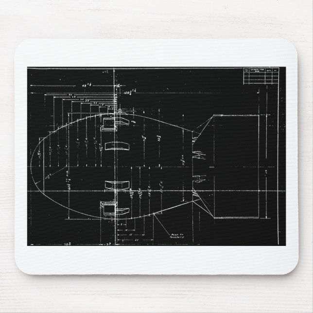 Mousepad Bomba atômica do Homem Gordo (Frente)