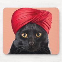 Bombaim Cat Vestindo Turban