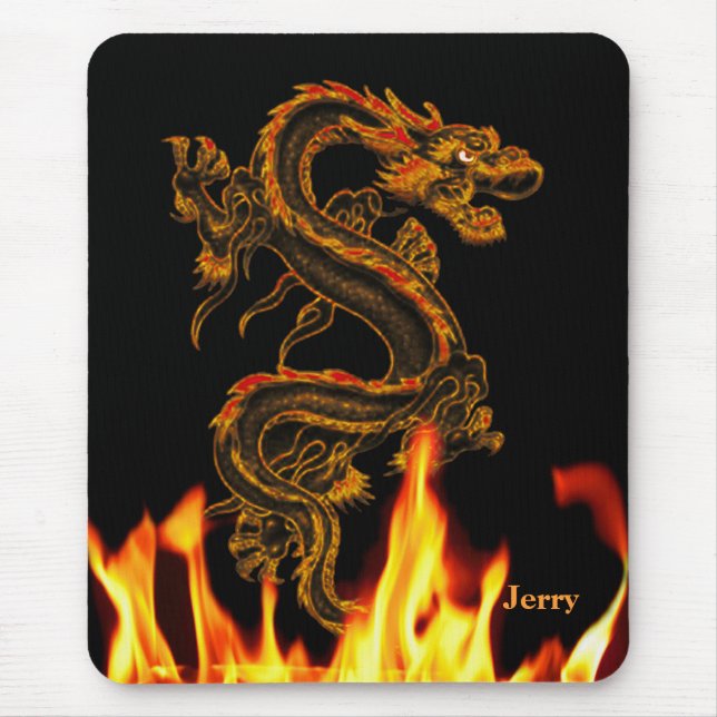 Mousepad Bombardeio Fantástico - Placa de Mouse Dragão (Frente)