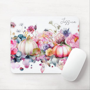 Mousepad Bombas de outono e flores