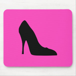 Mousepad Bombas Pretas e Rosa