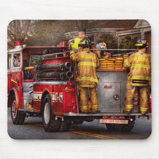 Mousepad Bombeiro - Departamento de Bombeiros de Metuchen (Frente)