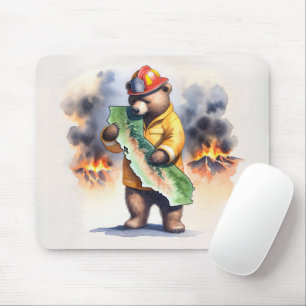 Mousepad Bombeiro Urso da Califórnia