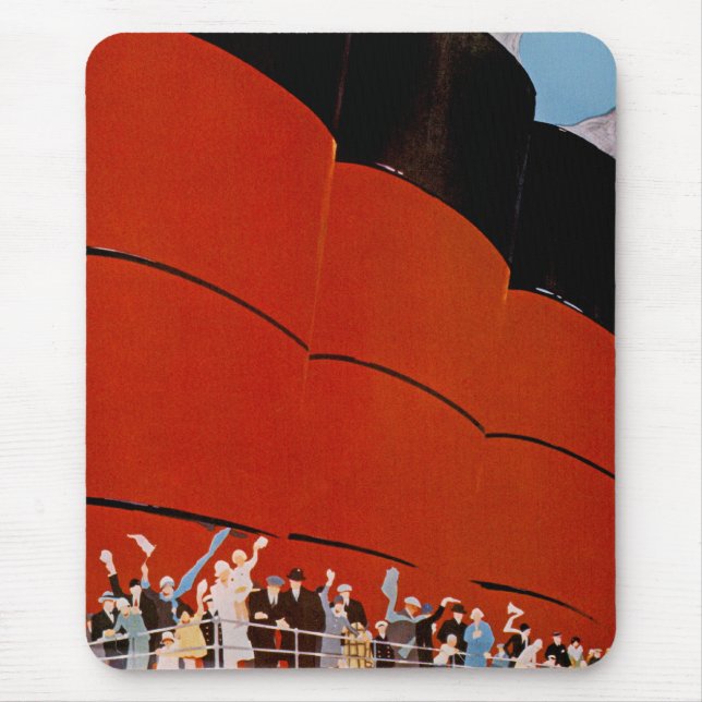 Mousepad Bon voyage do forro de oceano (Frente)