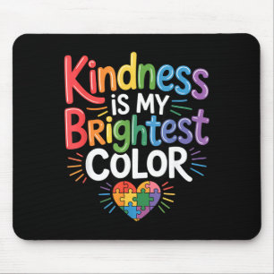 Mousepad Bondade é a cor mais brilhante amor puzzle autismo