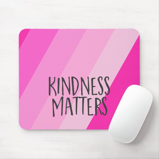Mousepad Bondade Importa, Menina Feminina Moderna Rosa Rosa (Com mouse)