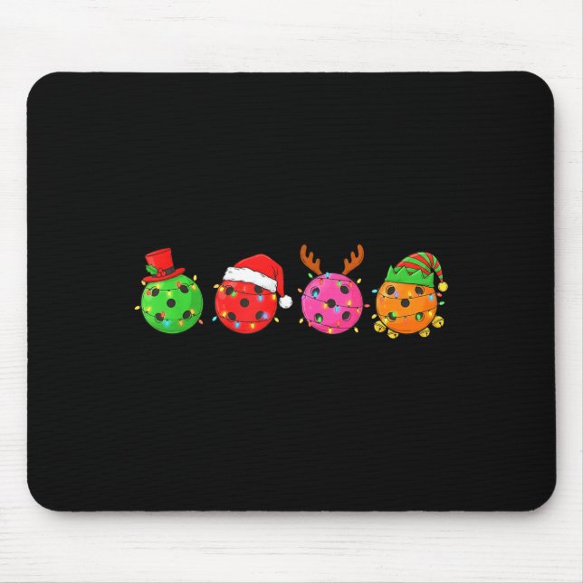 Mousepad Boné de Papai Noel Boneco de Neve Natal Divertido  (Frente)