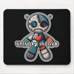 Mousepad Boneca de VODOO Triste Urso AZARADO no AMOR