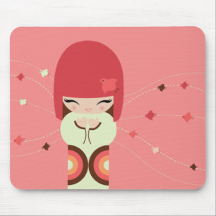 Mousepad boneca do kokeshi