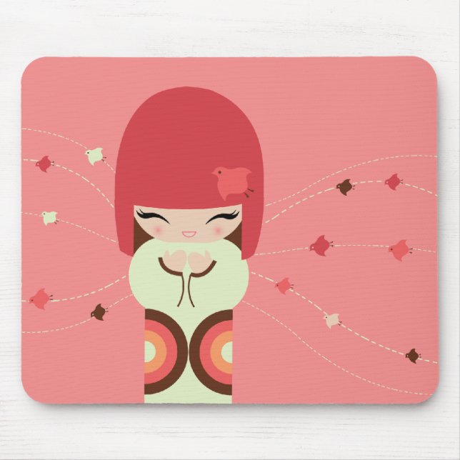 Mousepad boneca do kokeshi (Frente)