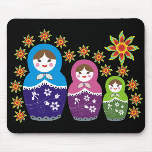 Mousepad Boneca Mousepads. de Matryoshka do russo