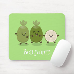 Mousepad Boneco-abacaxi guava feijoa