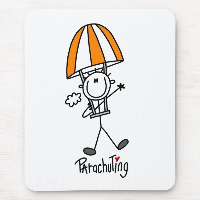 Mousepad Boneco de Pau de Paracaquedas (Frente)