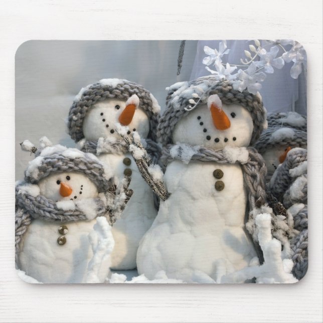 Mousepad Bonecos de neve (Frente)
