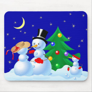 Mousepad Bonecos de neve da dança