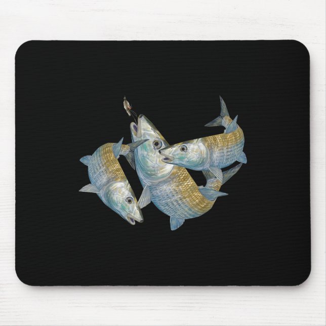 Mousepad Bonefish Hunting A Salt Water Fly Fishing &amp; De (Frente)