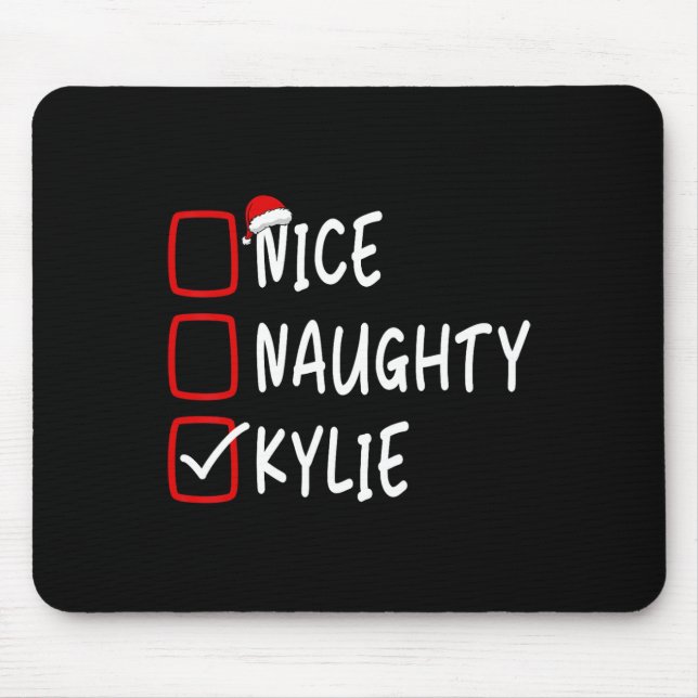 Mousepad Bonita Kylie Personalizada Nome Natal Che (Frente)