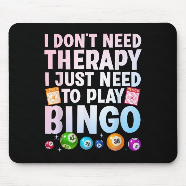 Mousepad Bonita Noveldade De Bingo Para Homens Bingo Lover  (Frente)