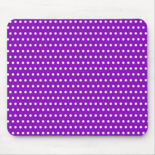 Mousepad Bonita Roxa Com Pequenas Bolinhas Brancas