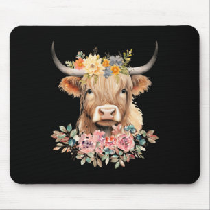 Mousepad Bonita Vaca Flower Natal